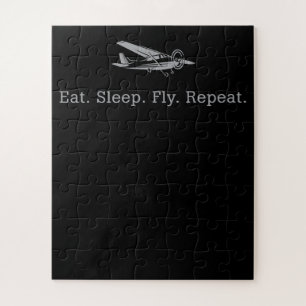 Eat Sleep Fly Drones Herhaal Aviator Gift Legpuzzel