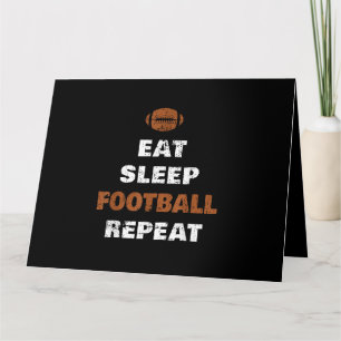Eat Sleep Football Herhaal Liefde Football Gi Kaart