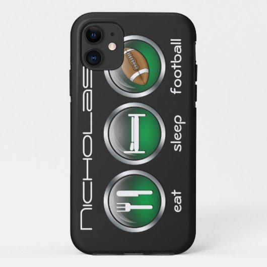 Eat Sleep Football :: iPhone 5 Coque (Dos)