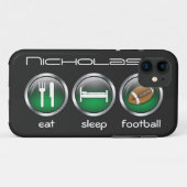 Eat Sleep Football :: iPhone 5 Coque (Dos (Horizontal))