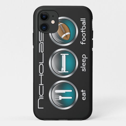 Eat Sleep Football :: iPhone 5 Coque (Dos)