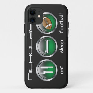 Eat Sleep Football: iPhone 5 Hoesje