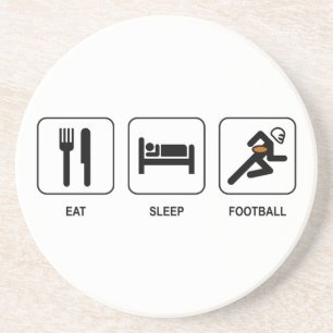 Eat Sleep Football Onderzetter