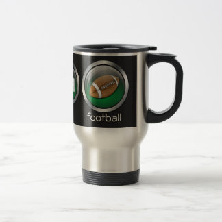 Eat Sleep Football: Travel Mug Reisbeker