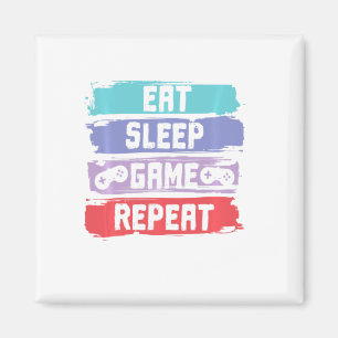 Eat Sleep Game Herhalingscontroller Magneet