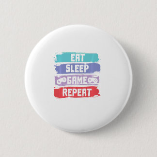Eat Sleep Game Herhalingscontroller Ronde Button 5,7 Cm