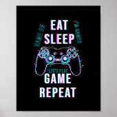 Eat Sleep Game Repeat - Poster des joueurs. (Devant)
