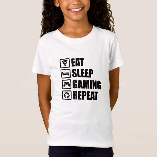 Eat Sleep Gaming Repeat - Cadeau Performance for G T-shirt (Voorkant)