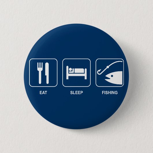 Eat Sleep Gevist Button (Voorkant)