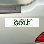 Eat Sleep Golf Bumpersticker (Op auto)