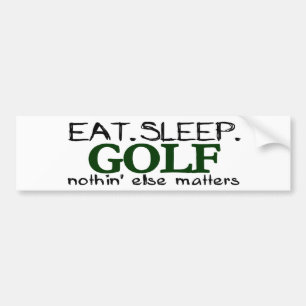 Eat Sleep Golf Bumpersticker