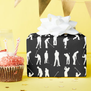 Eat Sleep Golf Cadeaupapier