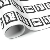 Eat Sleep Golf Cadeaupapier (Rol Hoek)