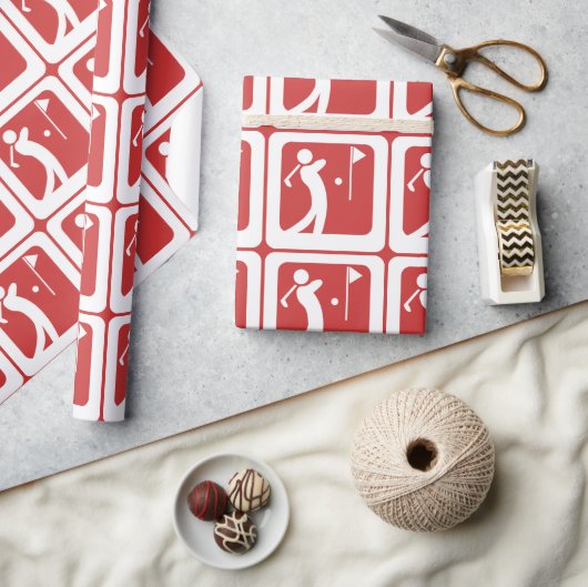 Eat Sleep Golf Cadeaupapier (Crafts)