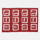 Eat Sleep Golf - Elke kleur Theedoek (Horizontaal)