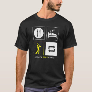 Eat Sleep Golf Herhaalt leven van een Golfadviseur T-shirt