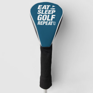 Eat Sleep Golf Herhalen Golfheadcover
