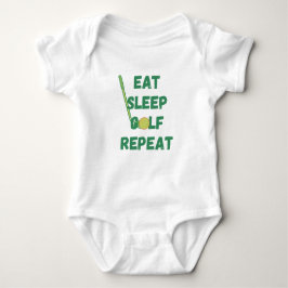 Eat Sleep Golf Herhalen Romper