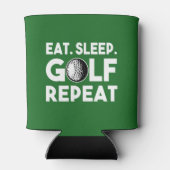 Eat Sleep Golf Repat Funny beer Blikjeskoeler (Achterkant)
