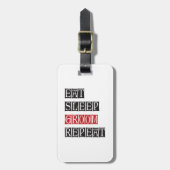 Eat Sleep Groom Herhalen Bagagelabel (Voorkant verticaal)