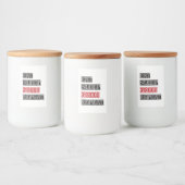 Eat Sleep Groom Herhalen Voedselcontainer Etiket (Flessen)