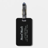 Eat Sleep Gym Herhaal de turnspiegel  voor werkuit Bagagelabel (Achterkant verticaal)