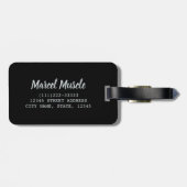 Eat Sleep Gym Herhaal de turnspiegel  voor werkuit Bagagelabel (Achterkant horizontaal)