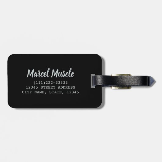 Eat Sleep Gym Herhaal de turnspiegel voor werkuit Bagagelabel (Achterkant horizontaal)