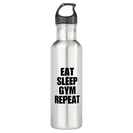 Eat Sleep Gym Herhaal waterfles (Voorkant)