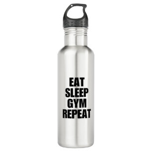 Eat Sleep Gym Herhaal waterfles Waterfles