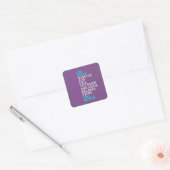 Eat Sleep Gymnastics Recovered2 Vierkante Sticker (Envelop)
