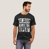 Eat Sleep Hamilton Repat T-shirt (Voorkant volledig)