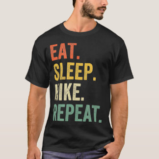 Eat Sleep Hike Herhaal Funny Hiker  Hiking T-shirt