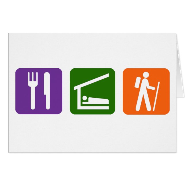 Eat Sleep Hiking (Voorkant Horizontaal)