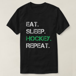 Eat Sleep Hockey Herhaal cadeausport t - shirts