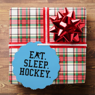 Eat Sleep Hockey - Hockey Lovers Ornament Kaart