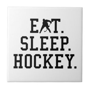 Eat Sleep Hockey - Hockey Lovers Tegeltje