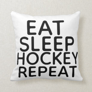Eat Sleep Hockey Pillow Kerstmis aanwezig Kussen