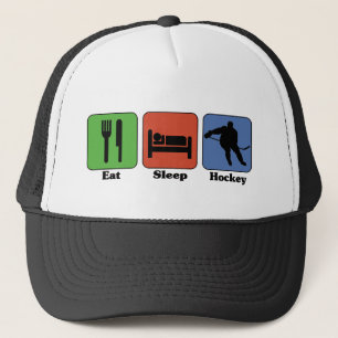 Eat Sleep Hockey Trucker Pet