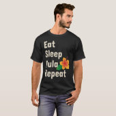 Eat Sleep Hula Repeat  Hoop Dancers T-shirt (Voorkant volledig)