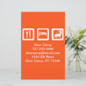 Eat Sleep Hunt Briefpapier (Staand voorkant)