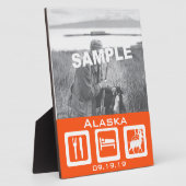 Eat Sleep Hunt Fotoplaat (Zijkant)