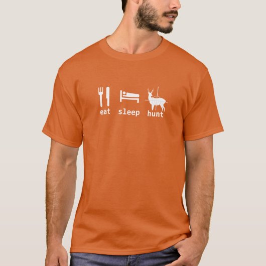 Eat Sleep Hunt T-shirt (Voorkant)
