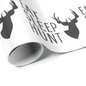 Eat Sleep Hunt Wrapping Paper Cadeaupapier (Rol Hoek)