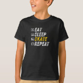 Eat Sleep Ice Skating - Funny Skating T-shirt (Voorkant)