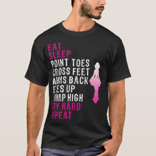 Eat Sleep Irish Dance roze T-shirt