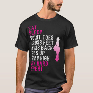 Eat Sleep Irish Dance roze T-shirt