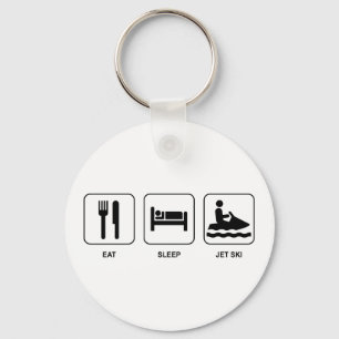 Eat Sleep Jet Ski Sleutelhanger