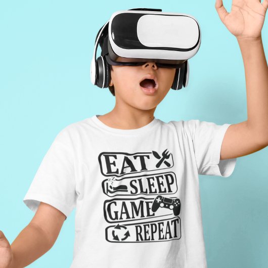 Eat Sleep Jeu Répéter T-Shirt