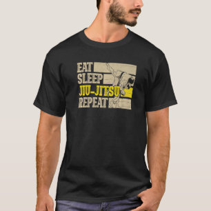 Eat Sleep Jiu Jitsu Repat T-shirt